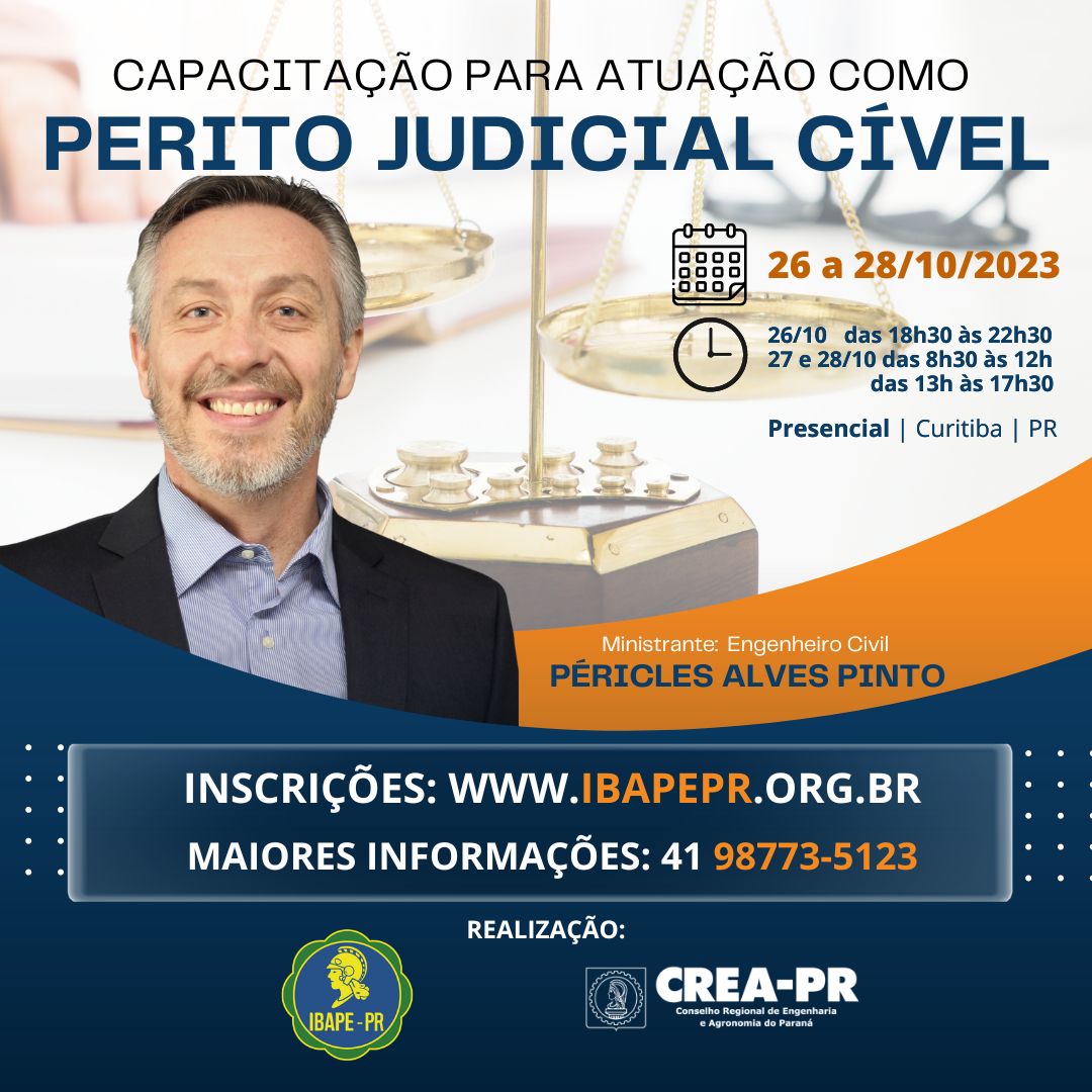 Capacitação para Atuação como Perito Judicial Cível – Ibape-PR