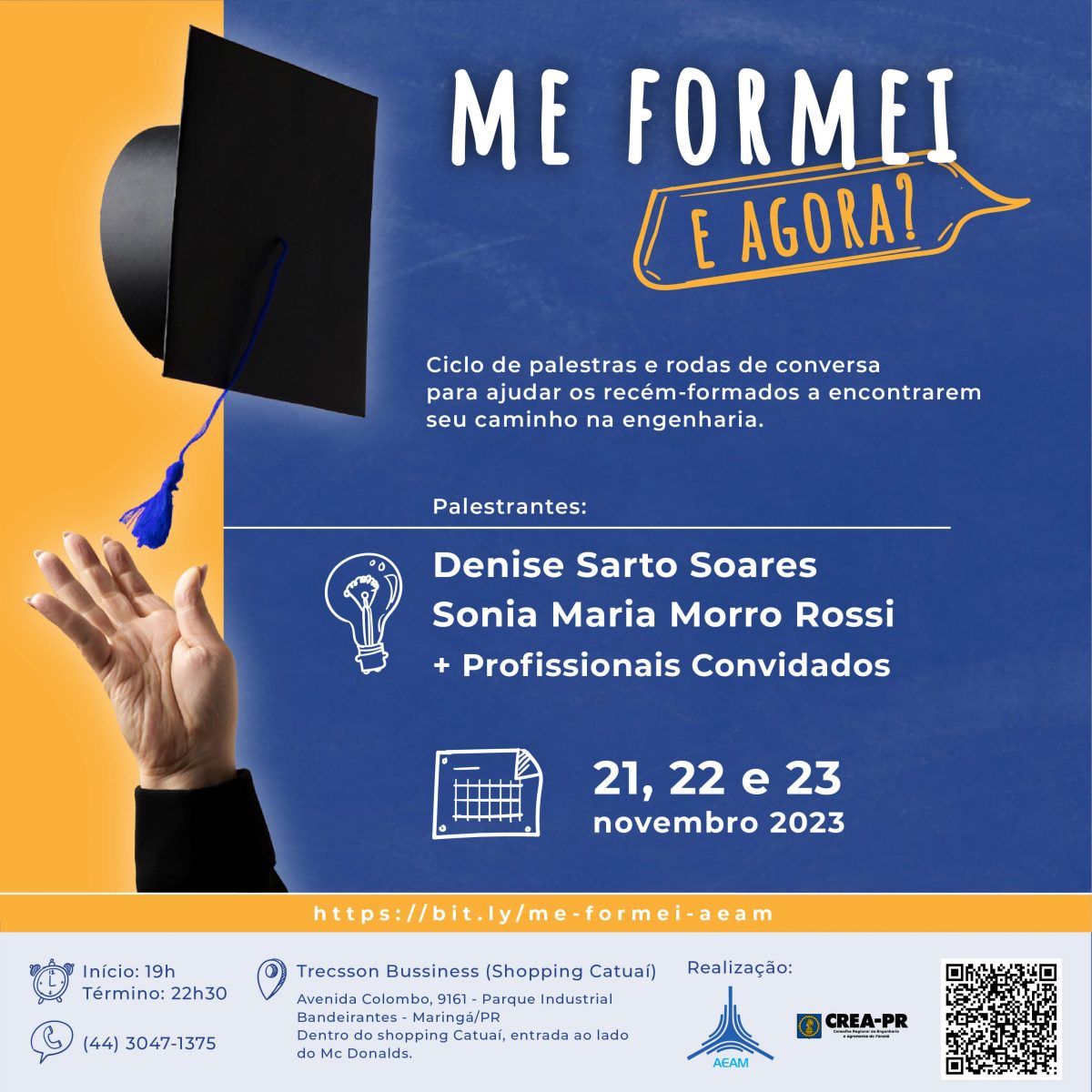 Ciclo de Palestras: Me formei e agora?