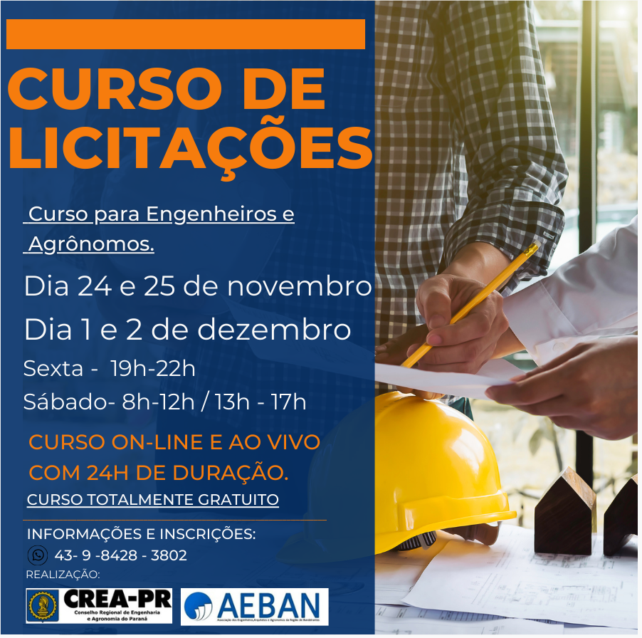 Licitações e Serviços de Engenharia para Engenheiros – Aeban