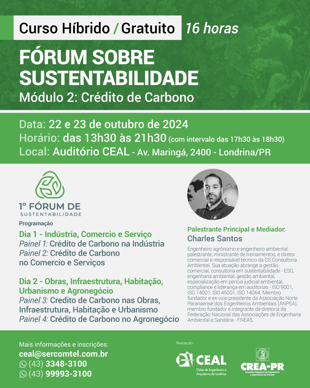 Fórum sobre Sustentabilidade Módulo II – Crédito de Carbono – CEAL