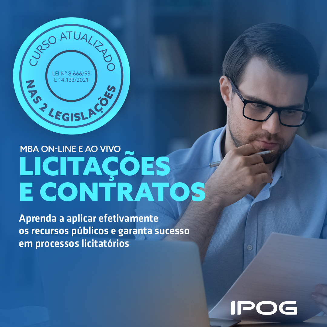 Licitações e Contratos: Governança e Gestão em Contratações e Aquisições Públicas – IPOG