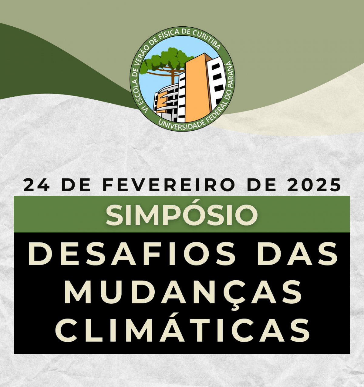 Simpósio – Desafios das Mudanças Climáticas (UFPR)