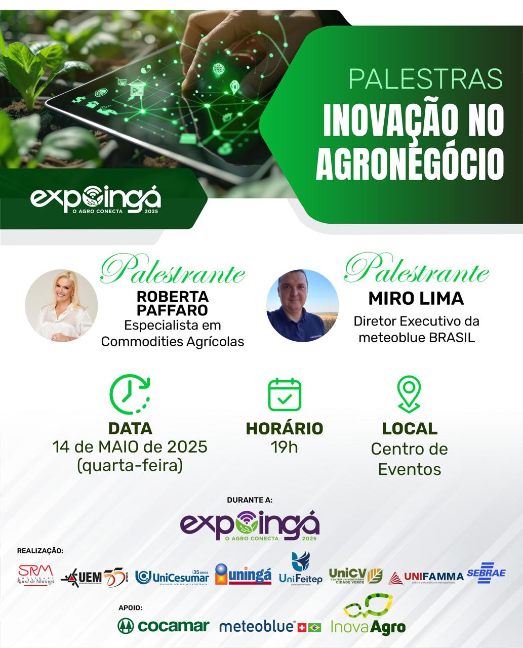 PALESTRA | INOVAÇÃO NO AGRONEGÓCIO