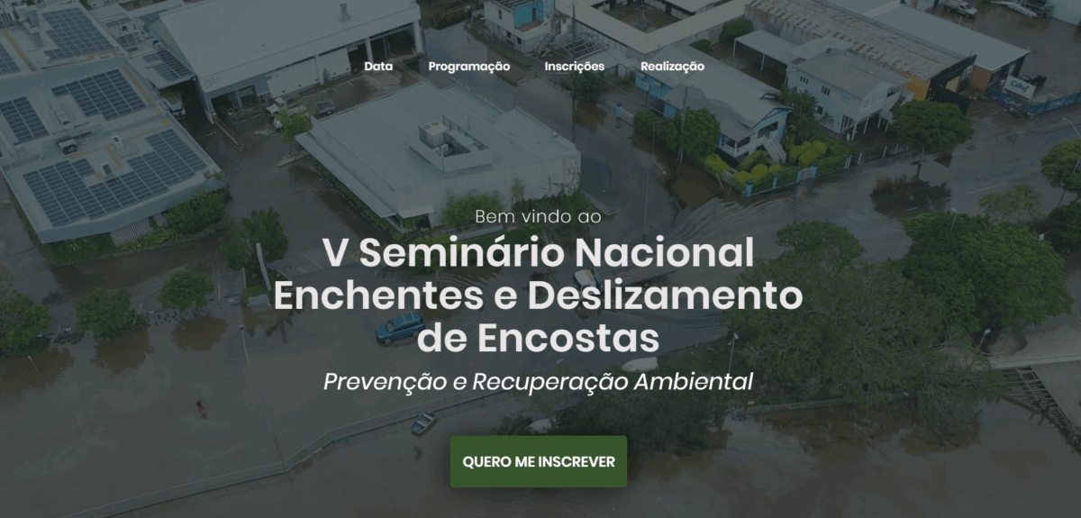V Seminário Enchentes e Deslizamentos de Encostas Prevenção e Recuperação Ambiental – SOBRADE