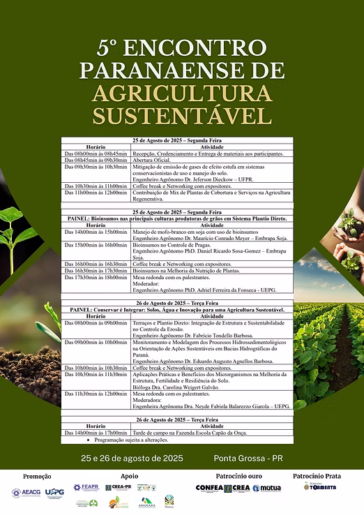 5º Encontro Paranaense de Agricultura Sustentável – AEACG