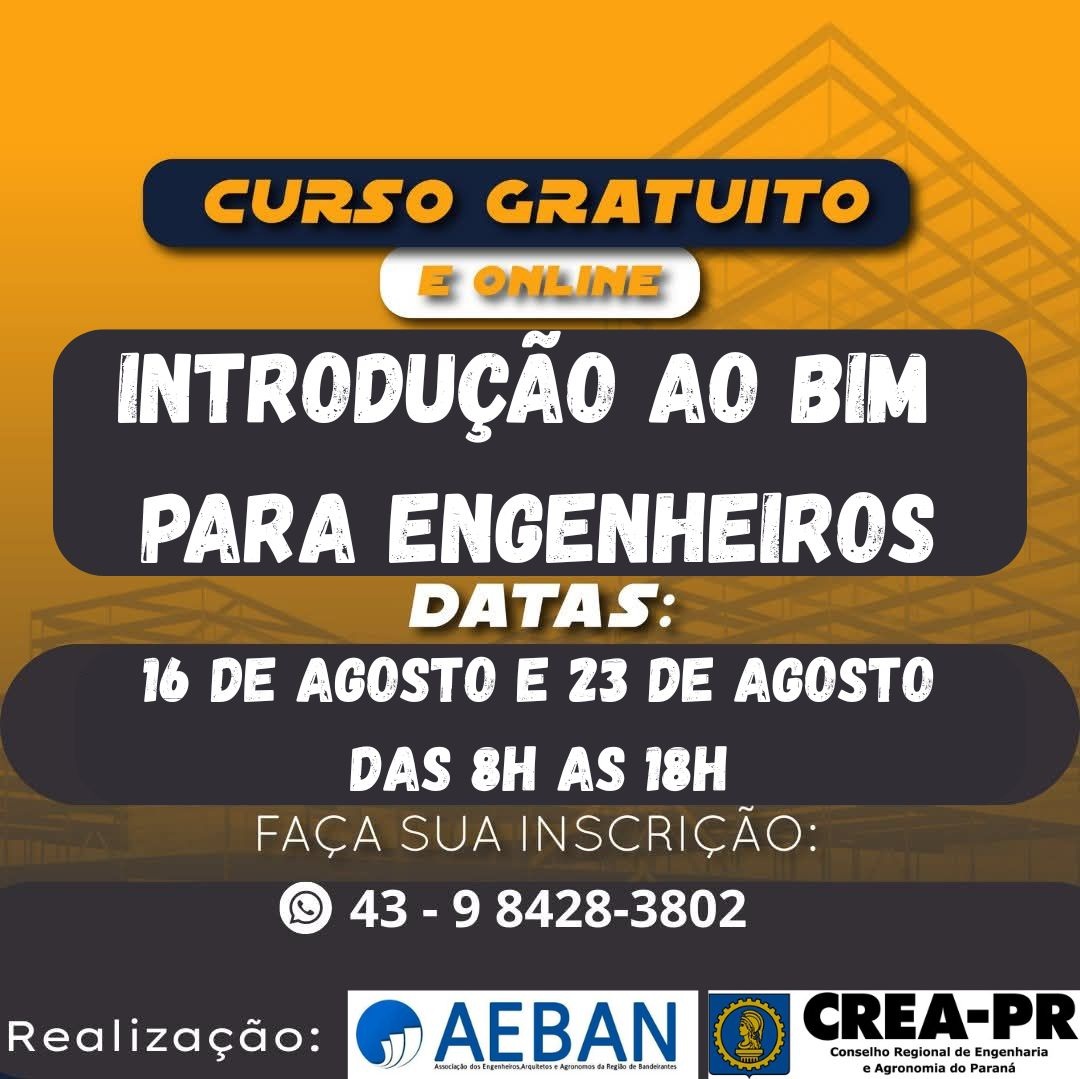INTRODUÇÃO AO BIM PARA ENGENHEIROS – AEBAN