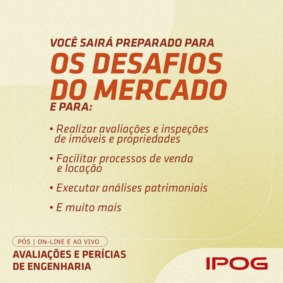 Avaliações e Perícias de Engenharia – IPOG