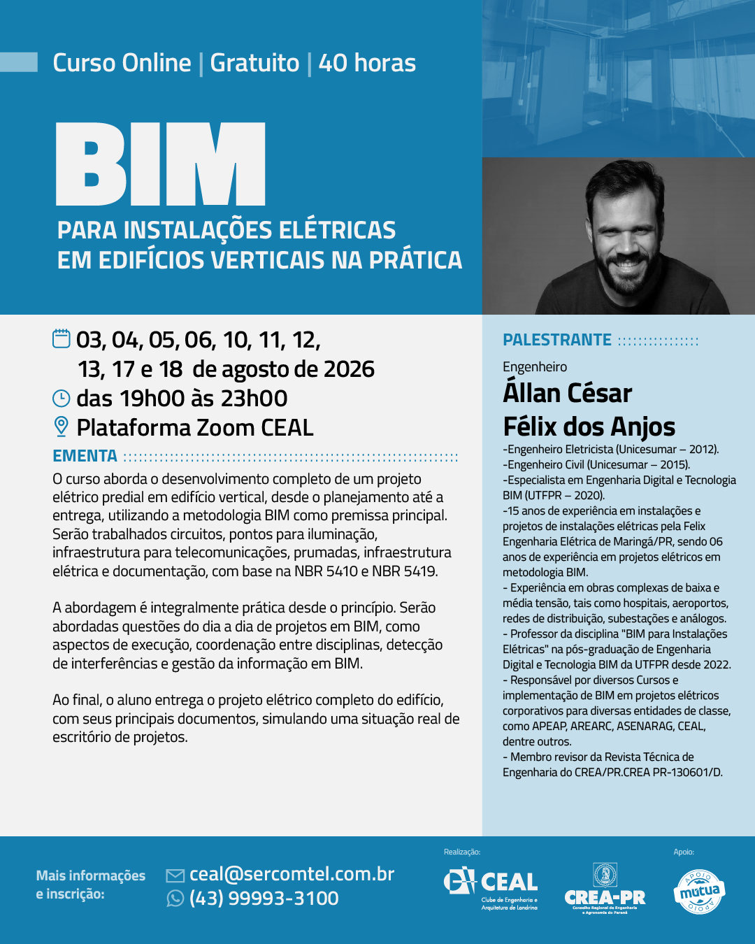 BIM para Instalações Elétricas em Edifícios Verticais na Prática – CEAL