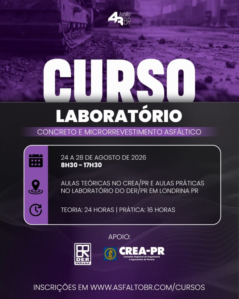 Curso de Laboratório de Concreto Asfáltico e Microrrevestimento Asfáltico
